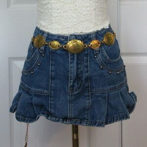 SHEIN Blue Denim Skirt